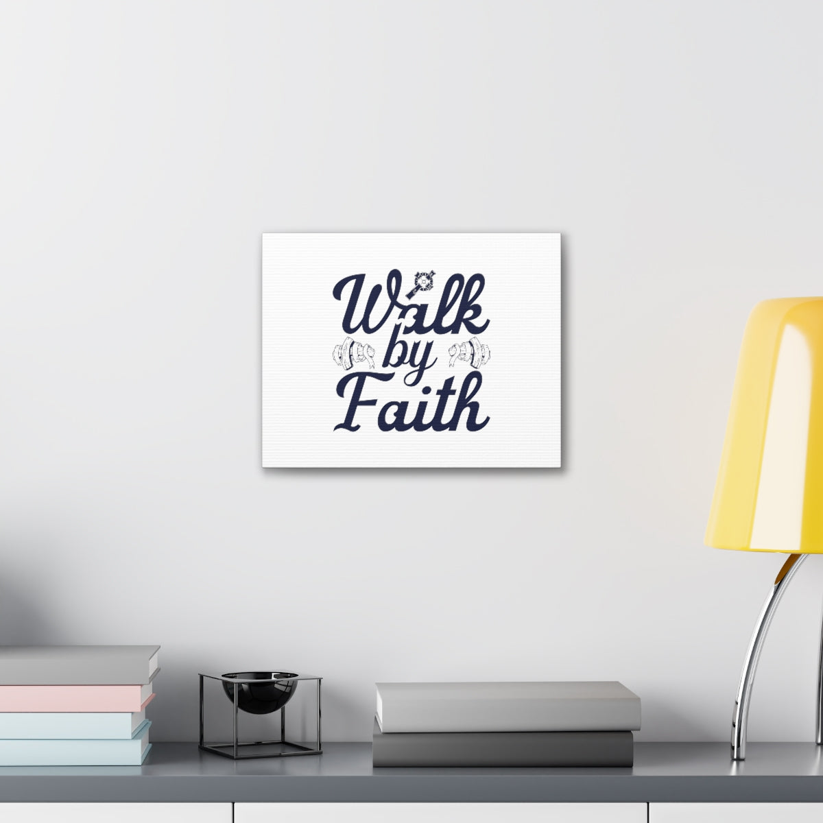 Scripture Walls Walk By Faith Ephesians 2:8 Christian Wall Art Bible Verse Print Ready to Hang Unframed-Express Your Love Gifts