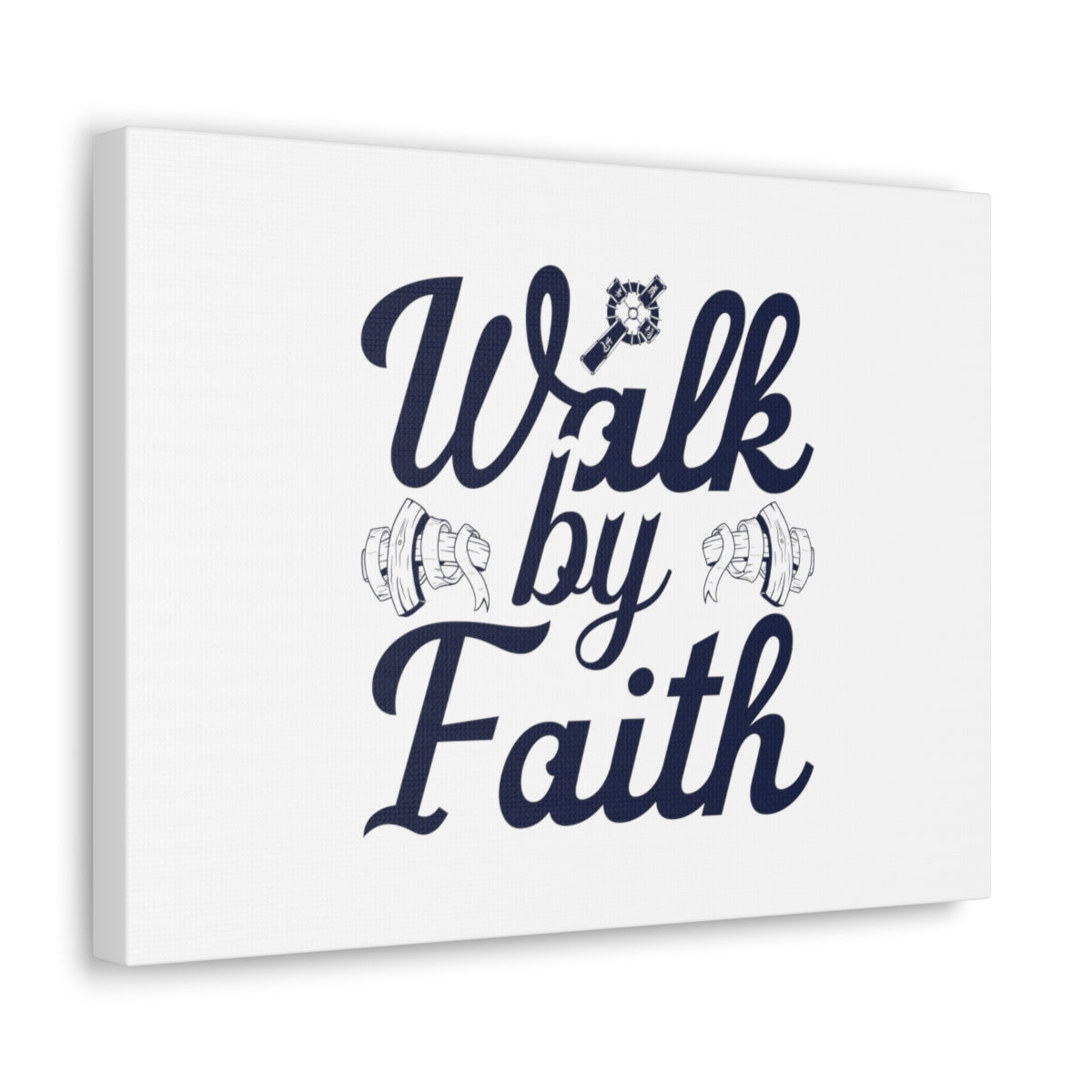 Scripture Walls Walk By Faith Ephesians 2:8 Christian Wall Art Bible Verse Print Ready to Hang Unframed-Express Your Love Gifts