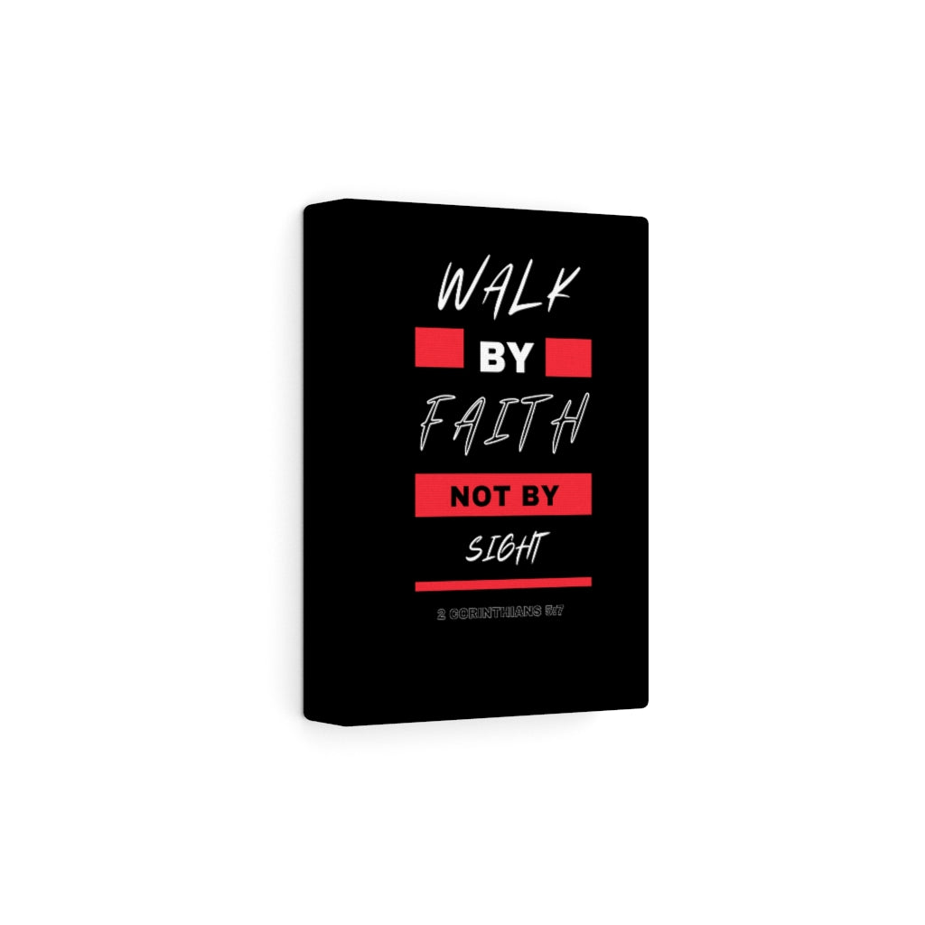 Scripture Walls Walk By Faith Not By Sight 2 Corinthians 5:7 Bible Verse Canvas Christian Wall Art Ready to Hang Unframed-Express Your Love Gifts