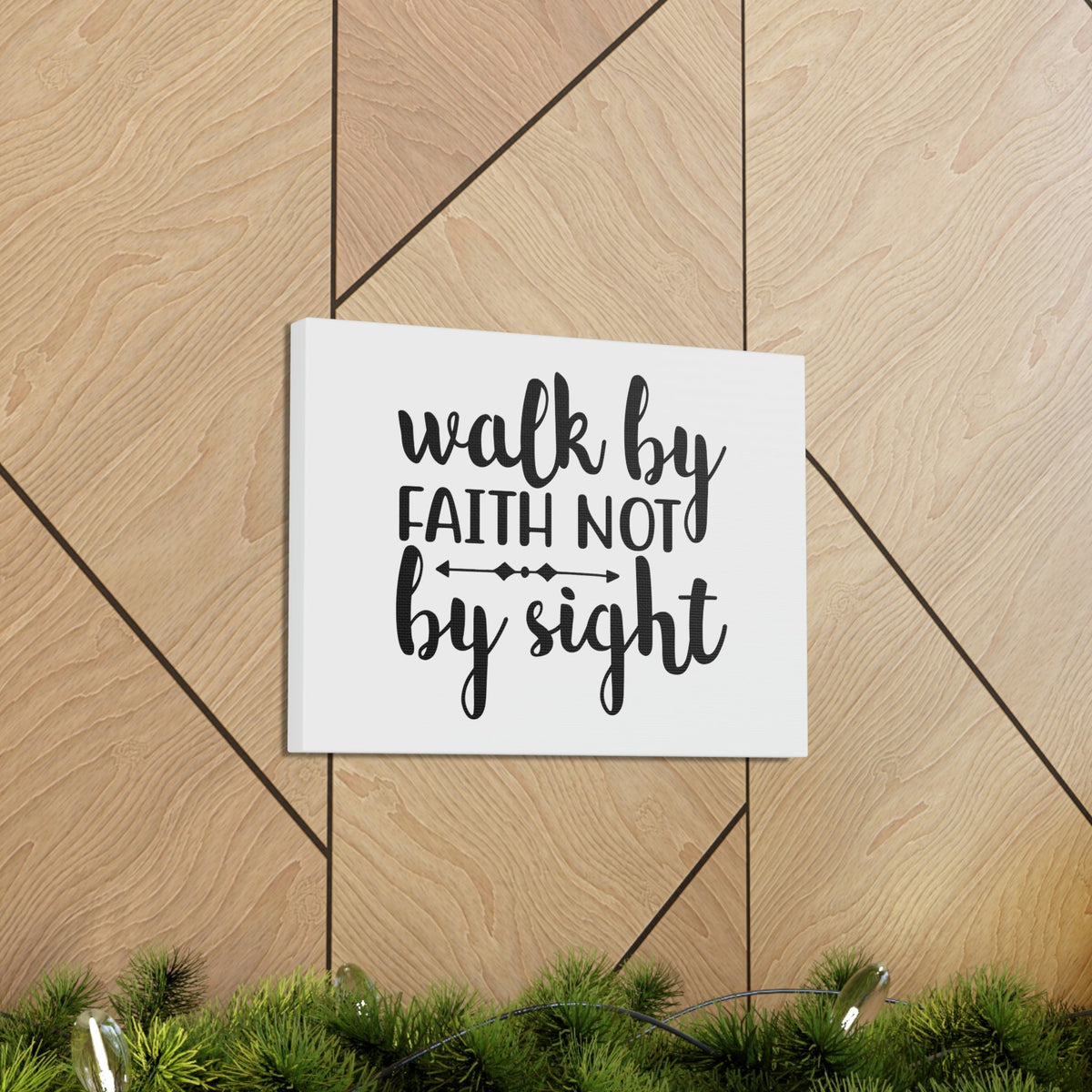 Scripture Walls Walk By Faith Not By Sight 2 Corinthians 5:7 Christian Wall Art Bible Verse Print Ready to Hang Unframed-Express Your Love Gifts