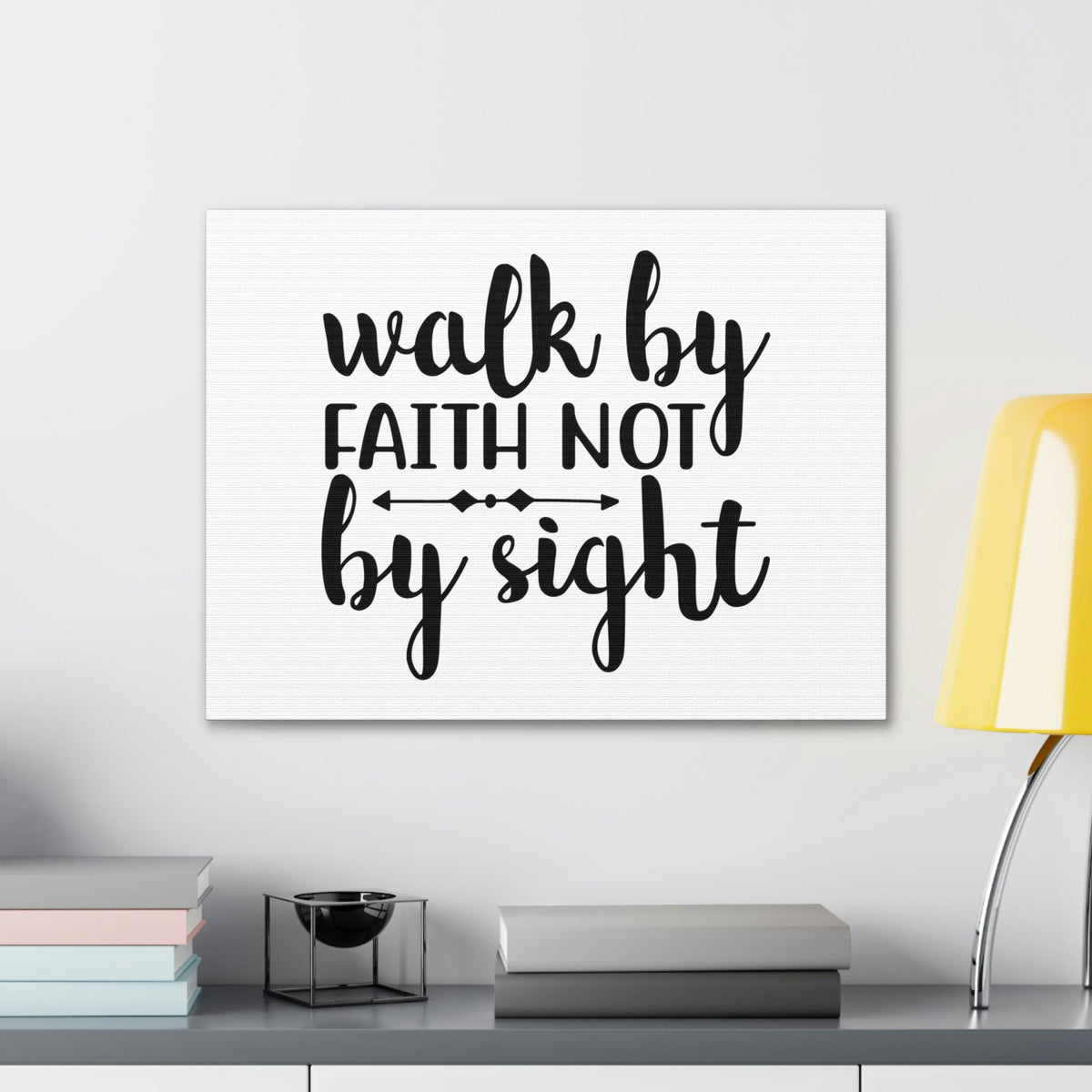 Scripture Walls Walk By Faith Not By Sight 2 Corinthians 5:7 Christian Wall Art Bible Verse Print Ready to Hang Unframed-Express Your Love Gifts