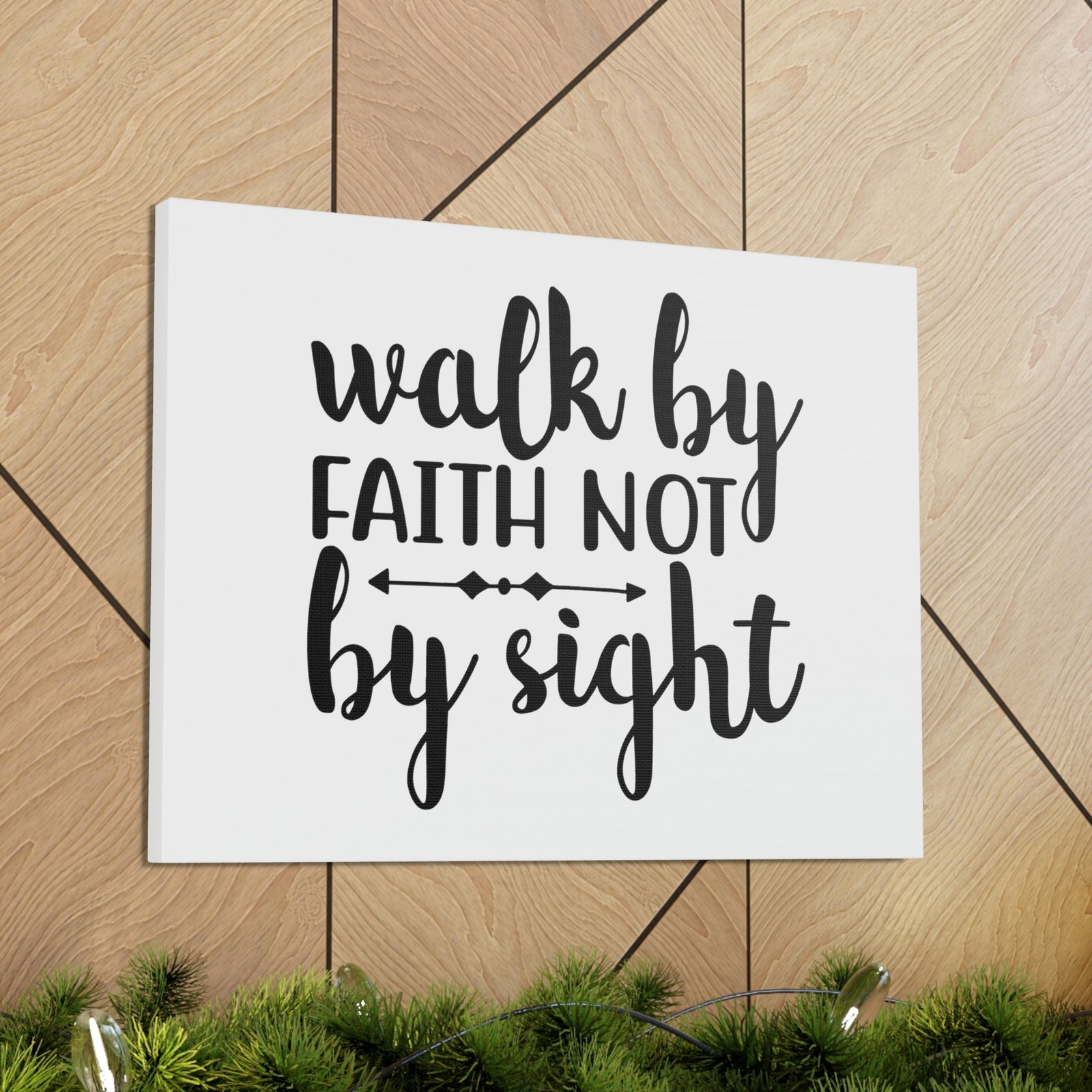 Scripture Walls Walk By Faith Not By Sight 2 Corinthians 5:7 Christian Wall Art Bible Verse Print Ready to Hang Unframed-Express Your Love Gifts