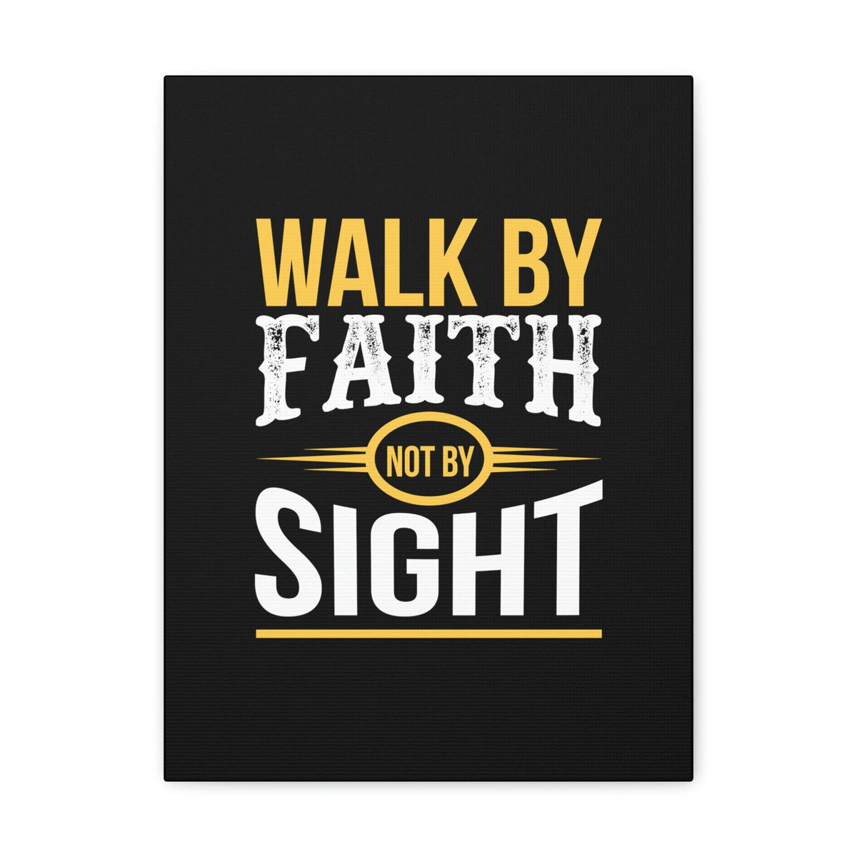 Scripture Walls Walk By Faith Not By Sight 2 Corinthians 5:7 Orange Christian Wall Art Bible Verse Print Ready to Hang Unframed-Express Your Love Gifts