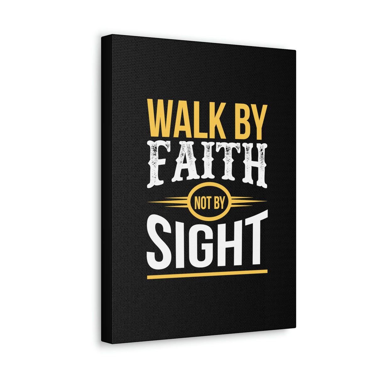 Scripture Walls Walk By Faith Not By Sight 2 Corinthians 5:7 Orange Christian Wall Art Bible Verse Print Ready to Hang Unframed-Express Your Love Gifts