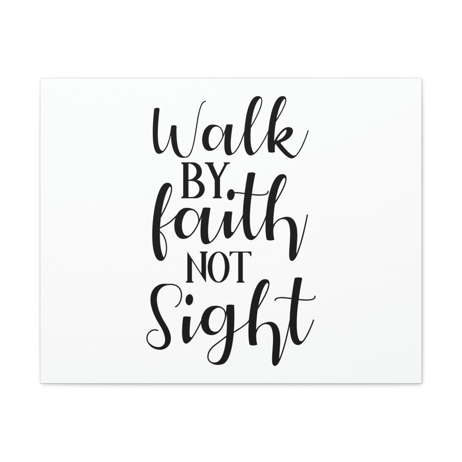 Scripture Walls Walk By Faith Not Sight 2 Corinthians 5:7 Christian Wall Art Print Ready to Hang Unframed-Express Your Love Gifts