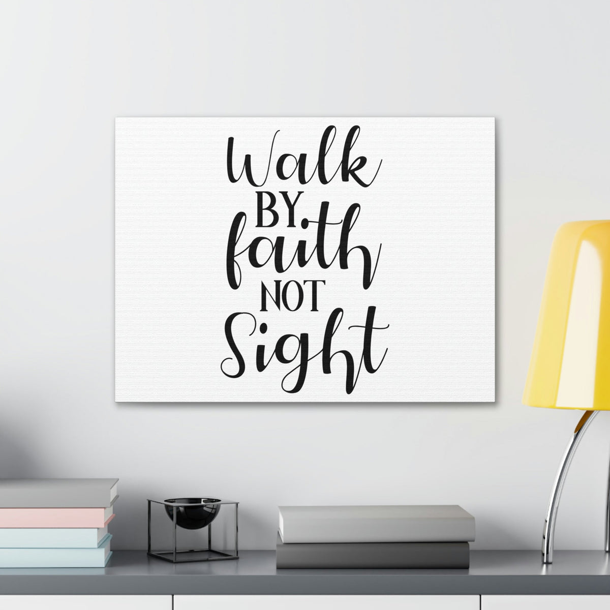 Scripture Walls Walk By Faith Not Sight 2 Corinthians 5:7 Christian Wall Art Print Ready to Hang Unframed-Express Your Love Gifts