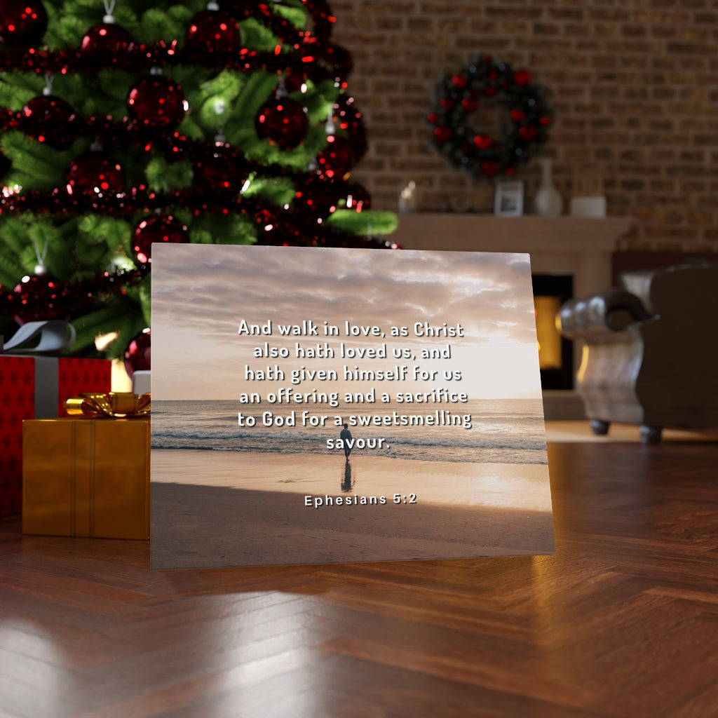 Scripture Walls Walk In Love Ephesians 5:2 Bible Verse Canvas Christian Wall Art Ready to Hang Unframed-Express Your Love Gifts