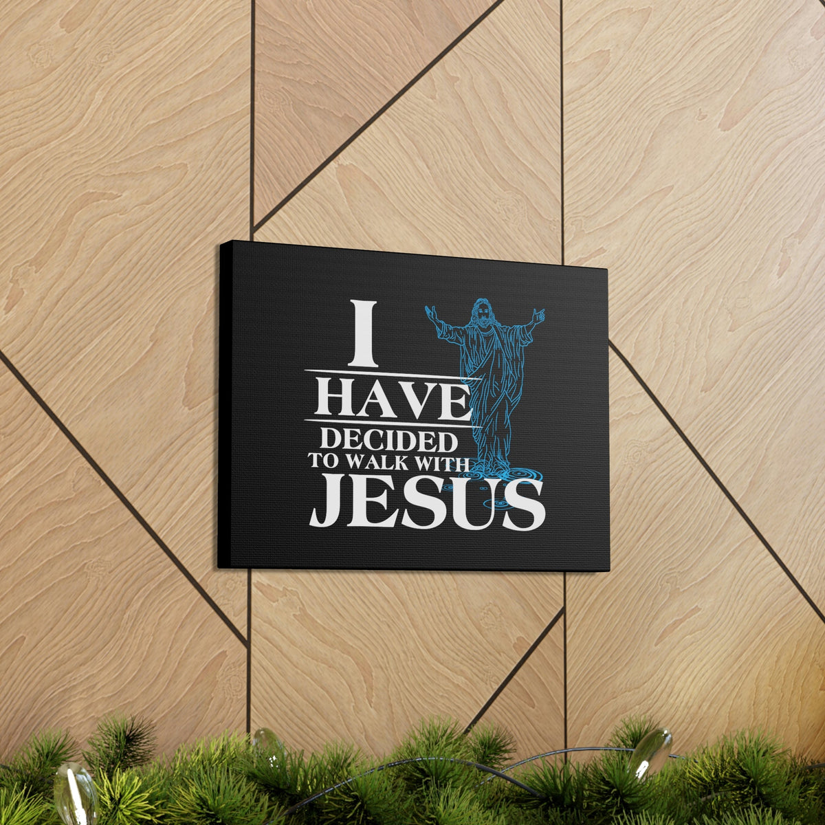 Scripture Walls Walk With Jesus Philippians 3:17 Blue Christian Wall Art Bible Verse Print Ready to Hang Unframed-Express Your Love Gifts