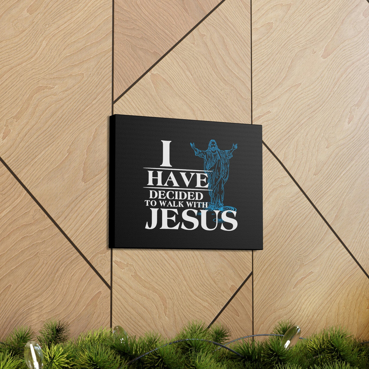 Scripture Walls Walk With Jesus Philippians 3:17 Blue Christian Wall Art Bible Verse Print Ready to Hang Unframed-Express Your Love Gifts