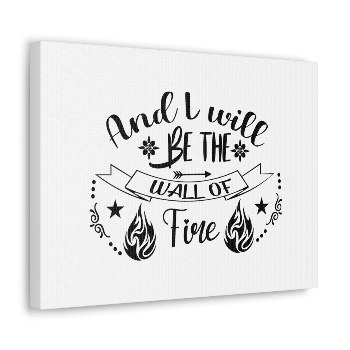 Scripture Walls Wall Of Fire Zechariah 2:5 Christian Wall Art Bible Verse Print Ready to Hang Unframed-Express Your Love Gifts