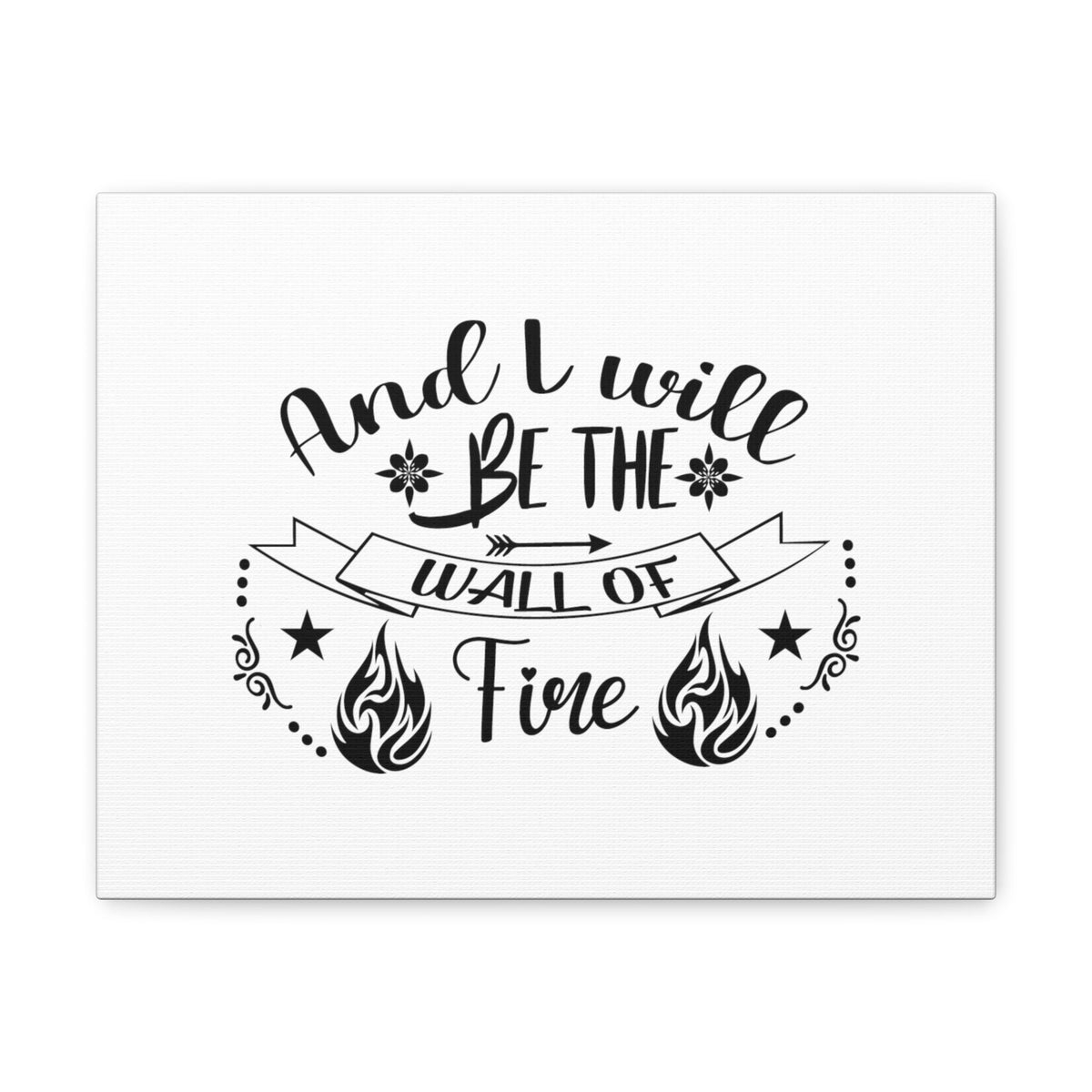 Scripture Walls Wall Of Fire Zechariah 2:5 Christian Wall Art Bible Verse Print Ready to Hang Unframed-Express Your Love Gifts