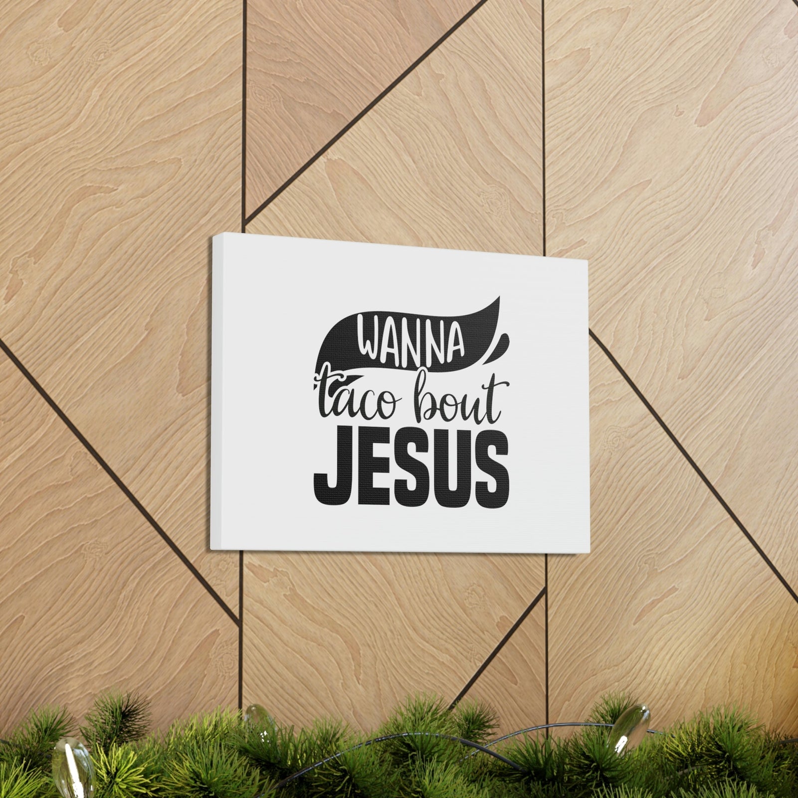 Scripture Walls Wanna Taco Bout Jesus Hebrews 12:2 Black Swish Christian Wall Art Bible Verse Print Ready to Hang Unframed-Express Your Love Gifts