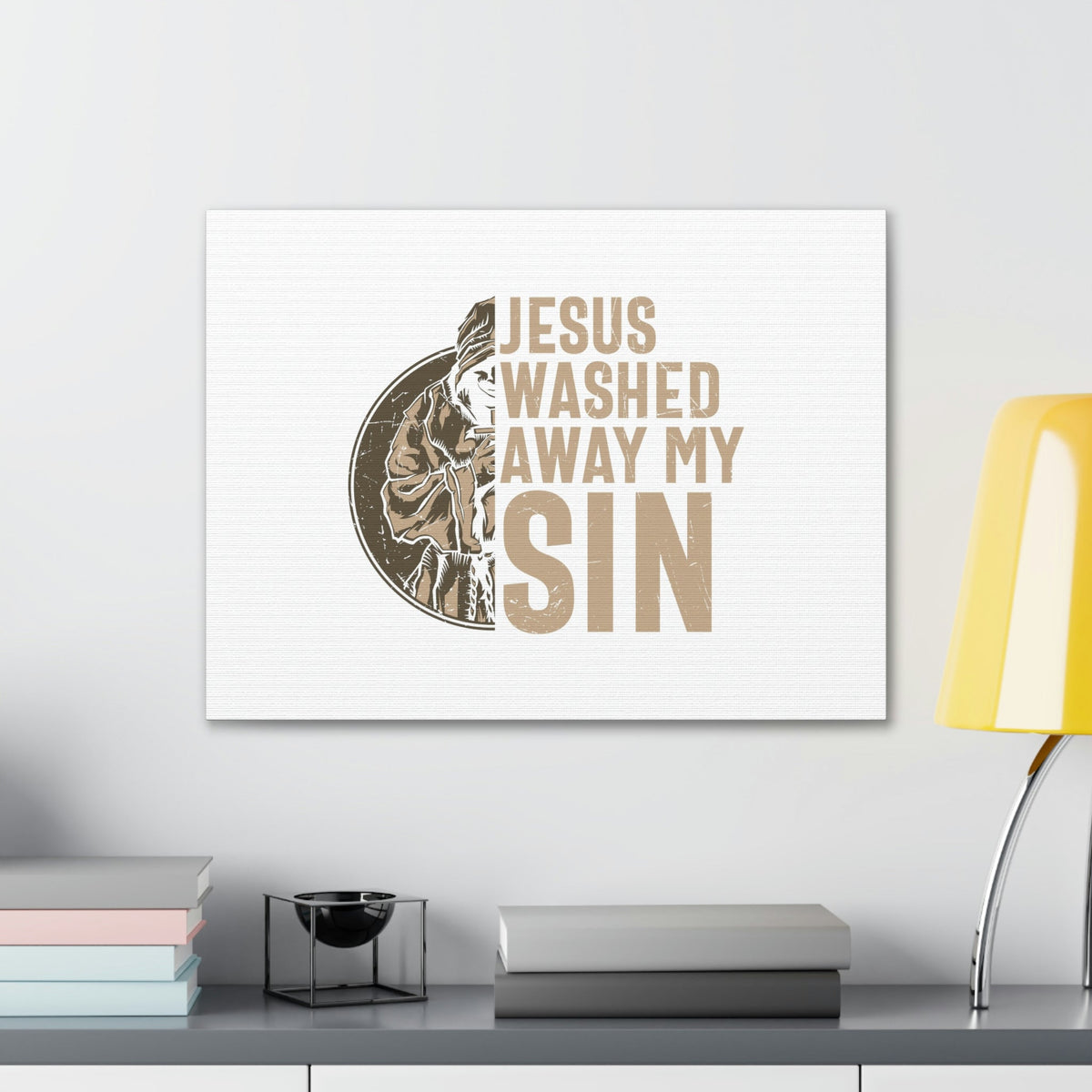 Scripture Walls Washed Away My Sin Psalm 51:2 Christian Wall Art Bible Verse Print Ready to Hang Unframed-Express Your Love Gifts