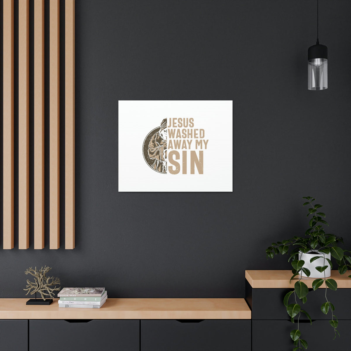 Scripture Walls Washed Away My Sin Psalm 51:2 Christian Wall Art Bible Verse Print Ready to Hang Unframed-Express Your Love Gifts