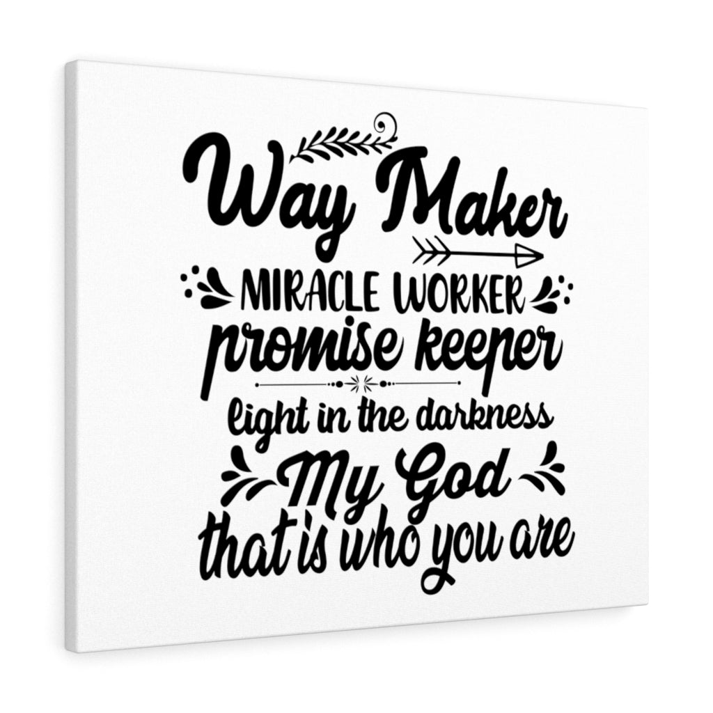 Scripture Walls Way Maker Miracle Worker Promise Keeper Bible Verse Canvas Christian Wall Art Ready to Hang Unframed-Express Your Love Gifts