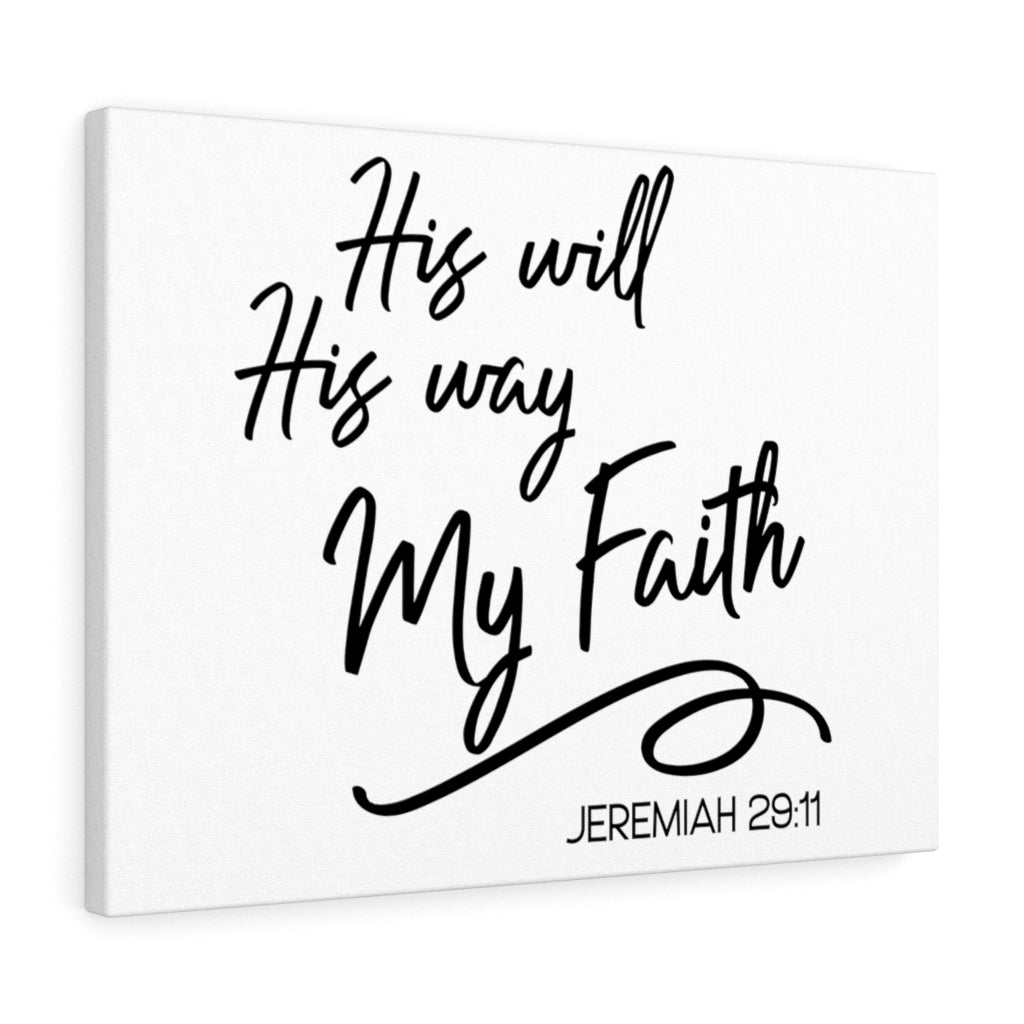 Scripture Walls Way My Faith Jeremiah 29:11 Bible Verse Canvas Christian Wall Art Ready to Hang Unframed-Express Your Love Gifts