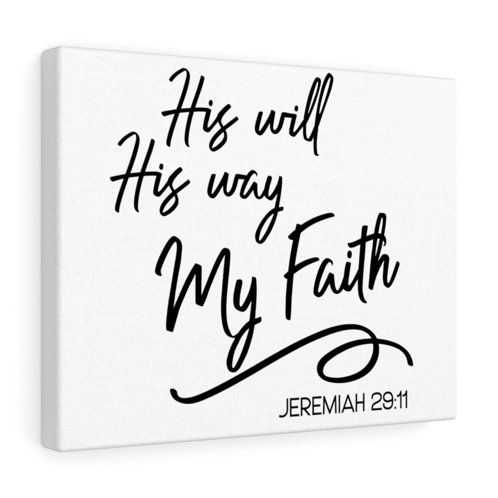 Scripture Walls Way My Faith Jeremiah 29:11 Bible Verse Canvas Christian Wall Art Ready to Hang Unframed-Express Your Love Gifts
