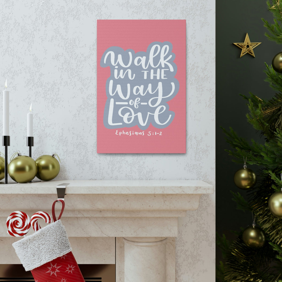 Scripture Walls Way Of Love Ephesians 5:1 Bible Verse Canvas Christian Wall Art Ready to Hang Unframed-Express Your Love Gifts