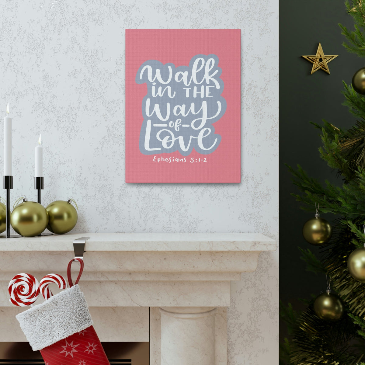 Scripture Walls Way Of Love Ephesians 5:1 Bible Verse Canvas Christian Wall Art Ready to Hang Unframed-Express Your Love Gifts