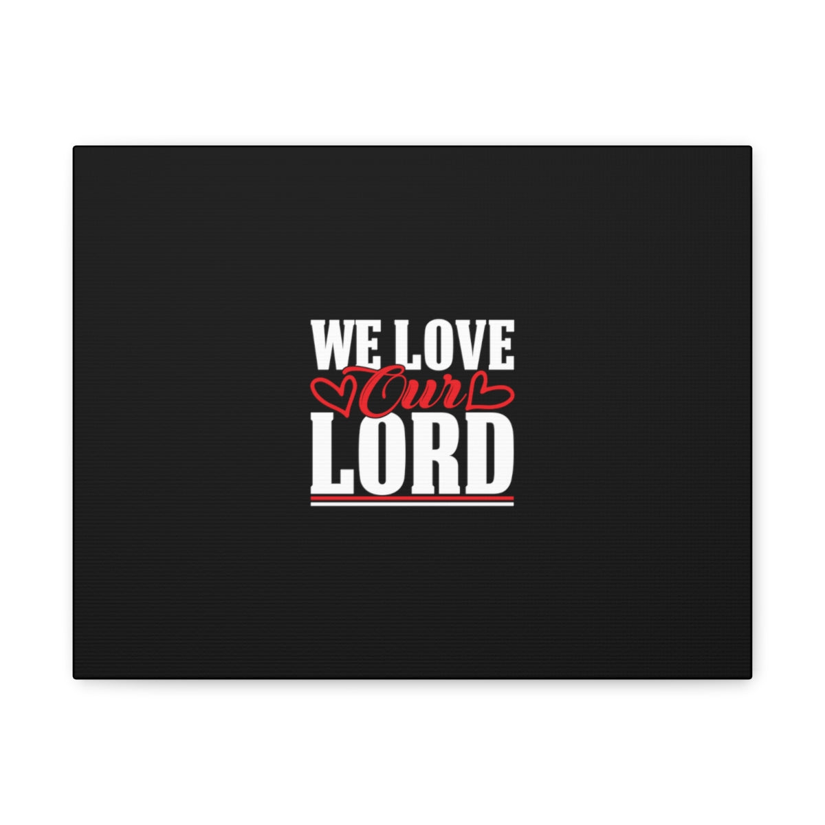 Scripture Walls We Love Our Lord Luke 10:27 Black Christian Wall Art Bible Verse Print Ready to Hang Unframed-Express Your Love Gifts