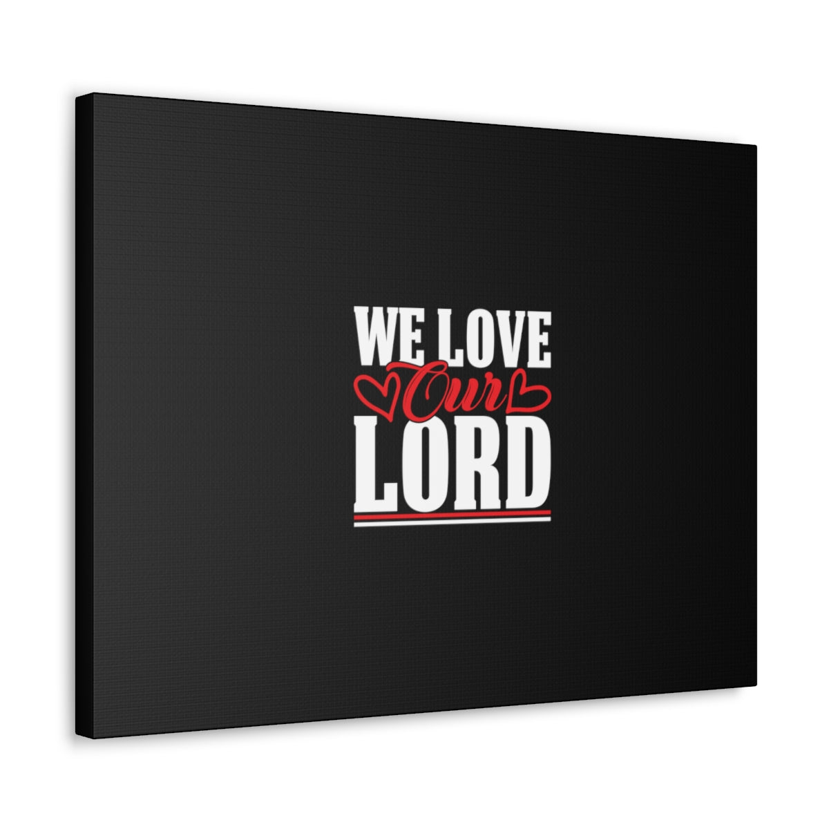 Scripture Walls We Love Our Lord Luke 10:27 Black Christian Wall Art Bible Verse Print Ready to Hang Unframed-Express Your Love Gifts