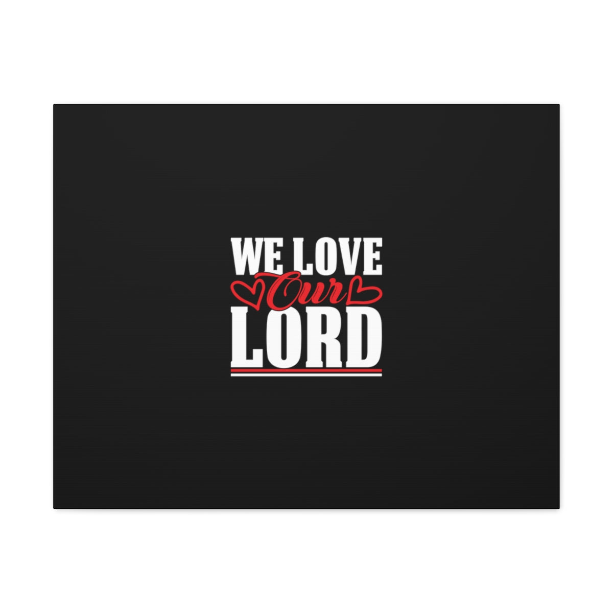 Scripture Walls We Love Our Lord Luke 10:27 Black Christian Wall Art Bible Verse Print Ready to Hang Unframed-Express Your Love Gifts