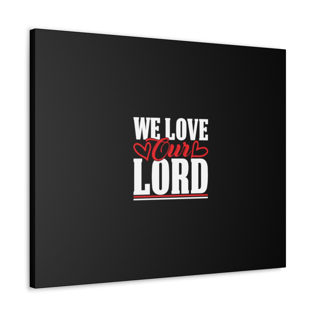Scripture Walls We Love Our Lord Luke 10:27 Black Christian Wall Art Bible Verse Print Ready to Hang Unframed-Express Your Love Gifts