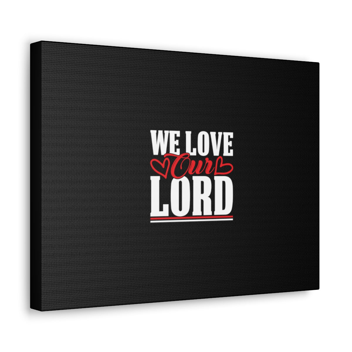 Scripture Walls We Love Our Lord Luke 10:27 Black Christian Wall Art Bible Verse Print Ready to Hang Unframed-Express Your Love Gifts