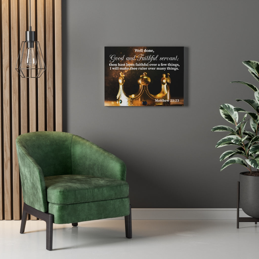 Scripture Walls Well Done Matthew 25:23 Wall Art Christian Home Decor Unframed-Express Your Love Gifts