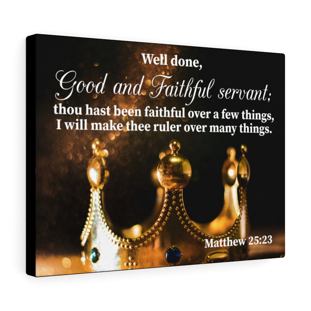 Scripture Walls Well Done Matthew 25:23 Wall Art Christian Home Decor Unframed-Express Your Love Gifts
