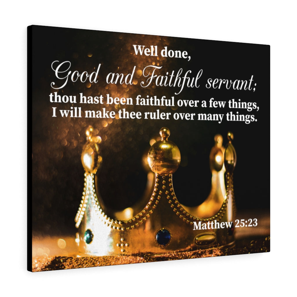 Scripture Walls Well Done Matthew 25:23 Wall Art Christian Home Decor Unframed-Express Your Love Gifts