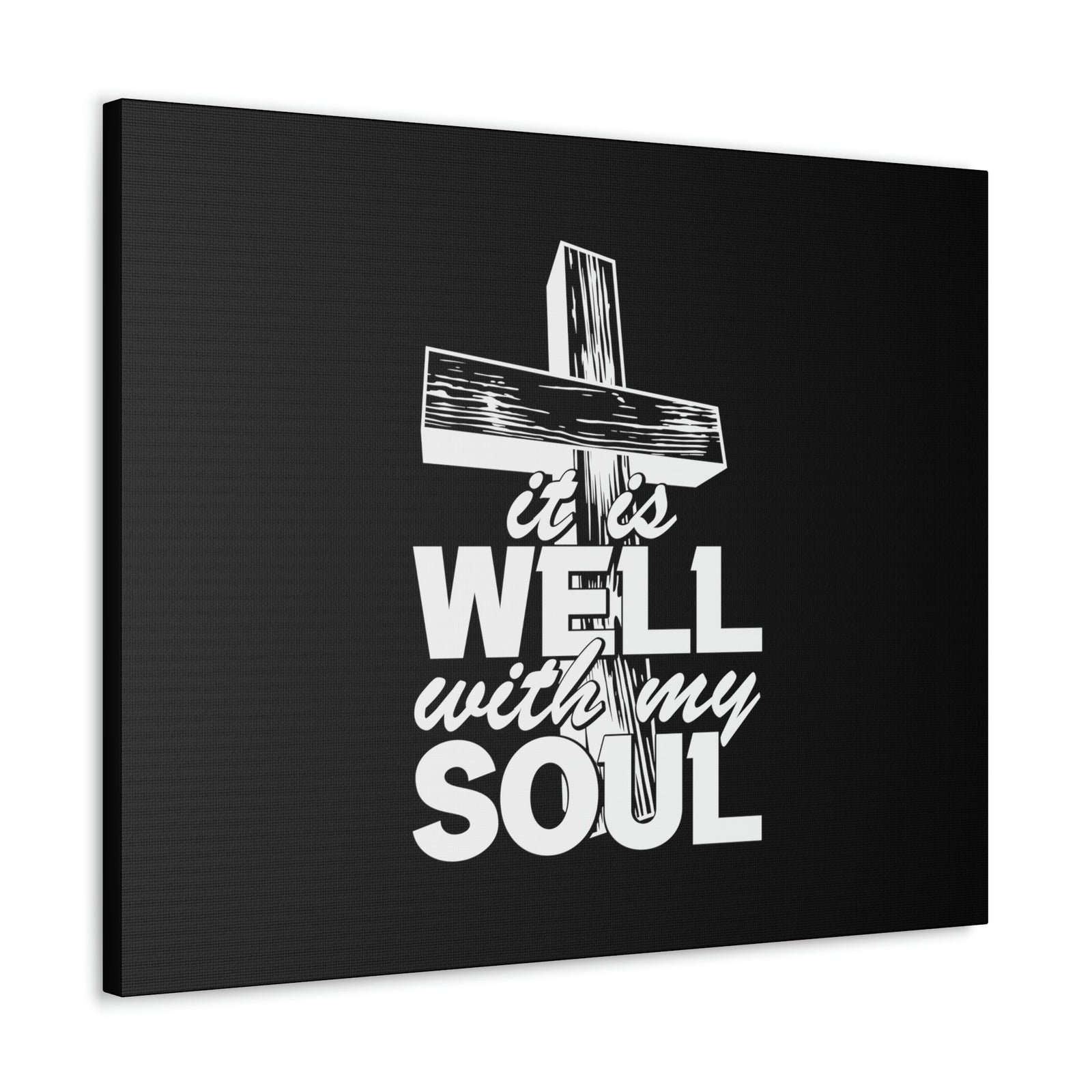 Scripture Walls Well With My Soul Psalm 42:7 Cross Christian Wall Art Bible Verse Print Ready to Hang Unframed-Express Your Love Gifts