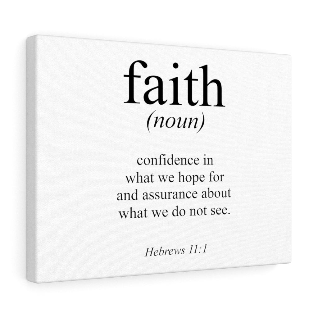 Scripture Walls What We Hope For Hebrews 11:1 Bible Verse Canvas Christian Wall Art Ready to Hang Unframed-Express Your Love Gifts