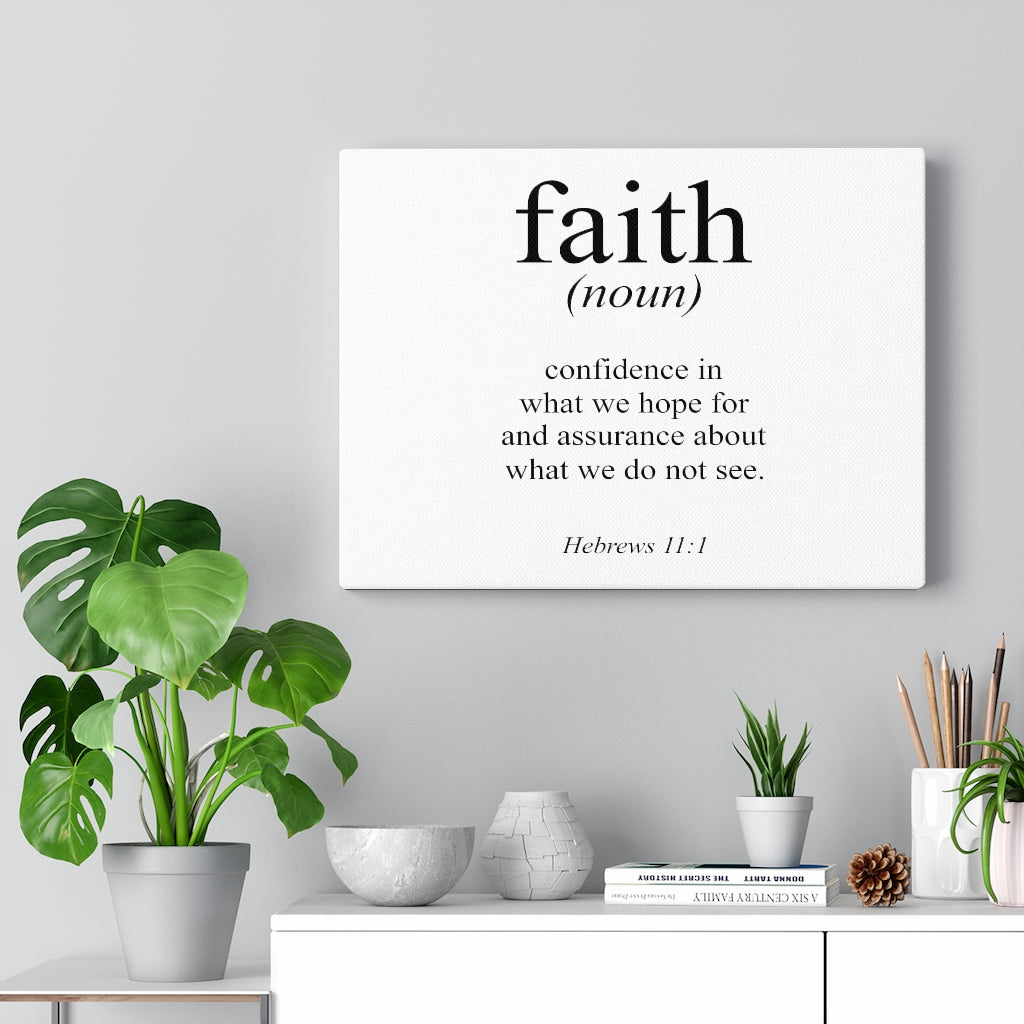 Scripture Walls What We Hope For Hebrews 11:1 Bible Verse Canvas Christian Wall Art Ready to Hang Unframed-Express Your Love Gifts