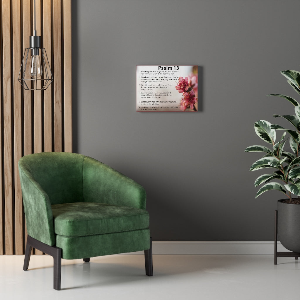 Scripture Walls When God Seems Silent Psalm 13 Bible Verse Canvas Christian Wall Art Ready to Hang Unframed-Express Your Love Gifts