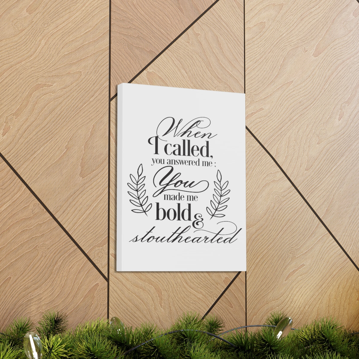 Scripture Walls When I Called Psalm 138 1 Christian Wall Art Print Ready to Hang Unframed-Express Your Love Gifts