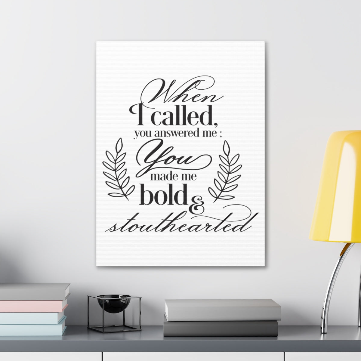 Scripture Walls When I Called Psalm 138 1 Christian Wall Art Print Ready to Hang Unframed-Express Your Love Gifts
