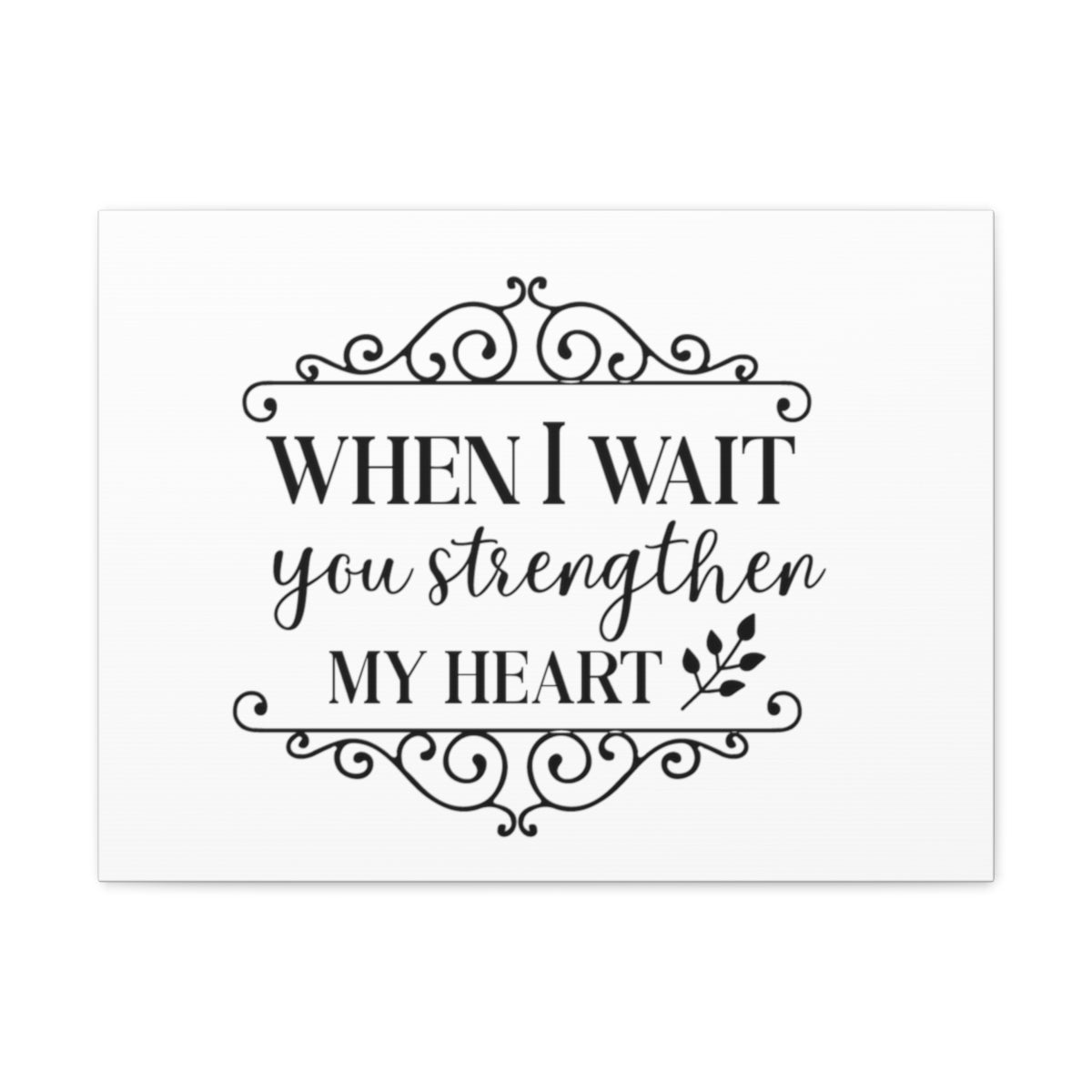 Scripture Walls When I Wait Psalm 27:14 Christian Wall Art Print Ready to Hang Unframed-Express Your Love Gifts