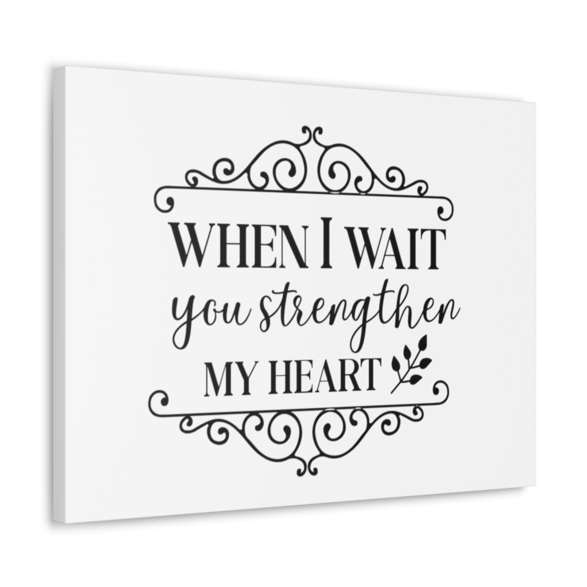 Scripture Walls When I Wait Psalm 27:14 Christian Wall Art Print Ready to Hang Unframed-Express Your Love Gifts