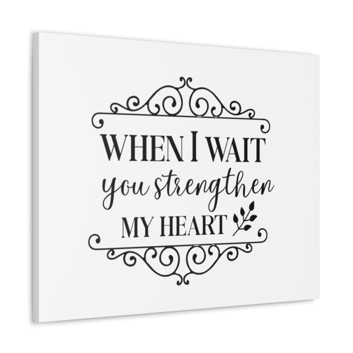 Scripture Walls When I Wait Psalm 27:14 Christian Wall Art Print Ready to Hang Unframed-Express Your Love Gifts