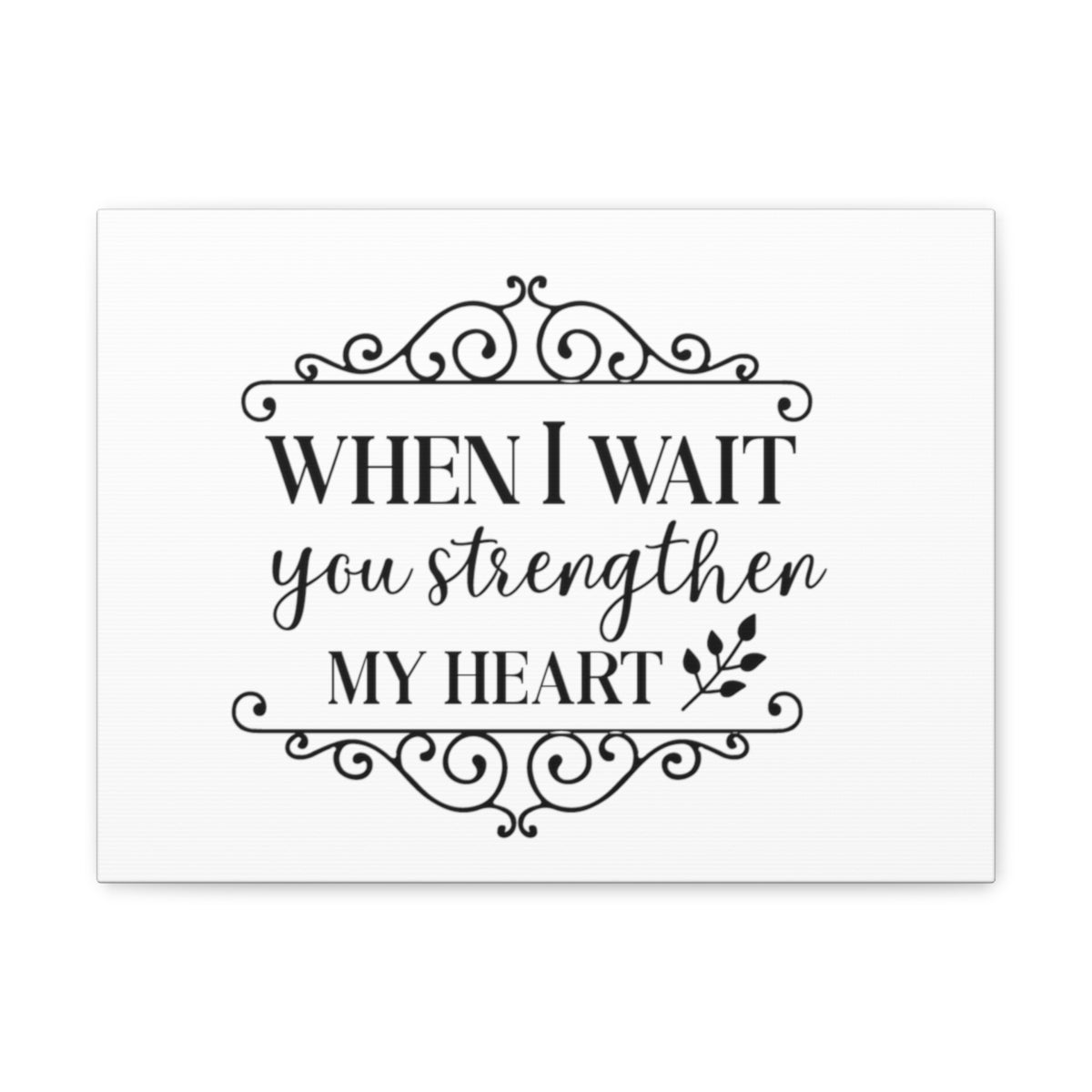 Scripture Walls When I Wait Psalm 27:14 Christian Wall Art Print Ready to Hang Unframed-Express Your Love Gifts