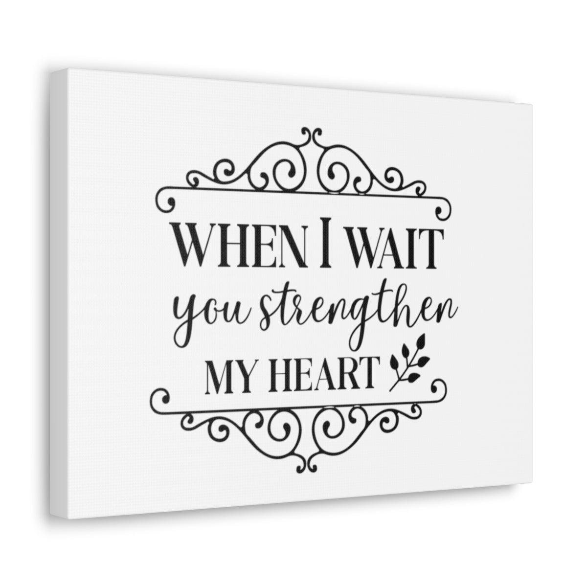 Scripture Walls When I Wait Psalm 27:14 Christian Wall Art Print Ready to Hang Unframed-Express Your Love Gifts