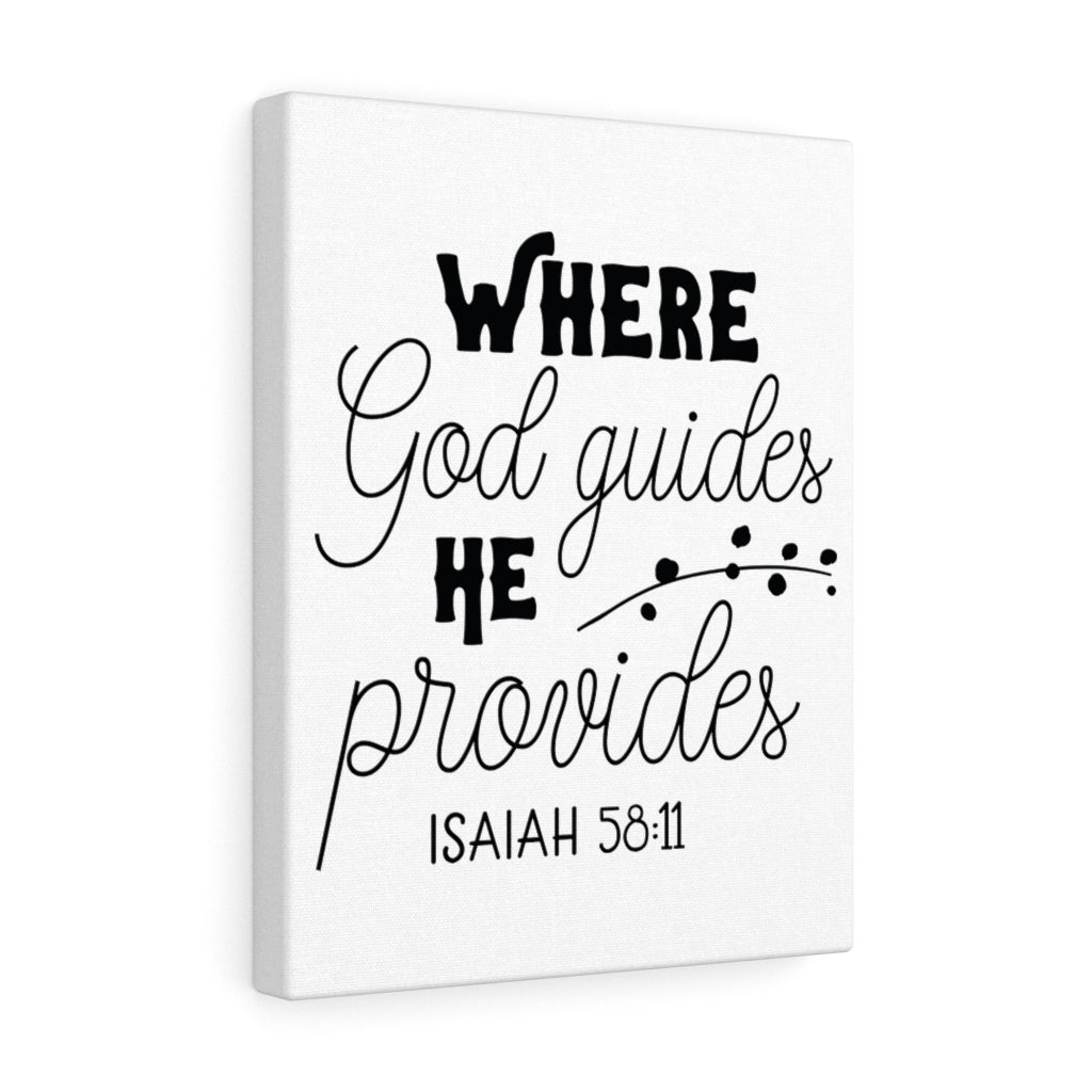 Scripture Walls Where God Guides Christian Wall Art Print Ready to Hang Unframed-Express Your Love Gifts