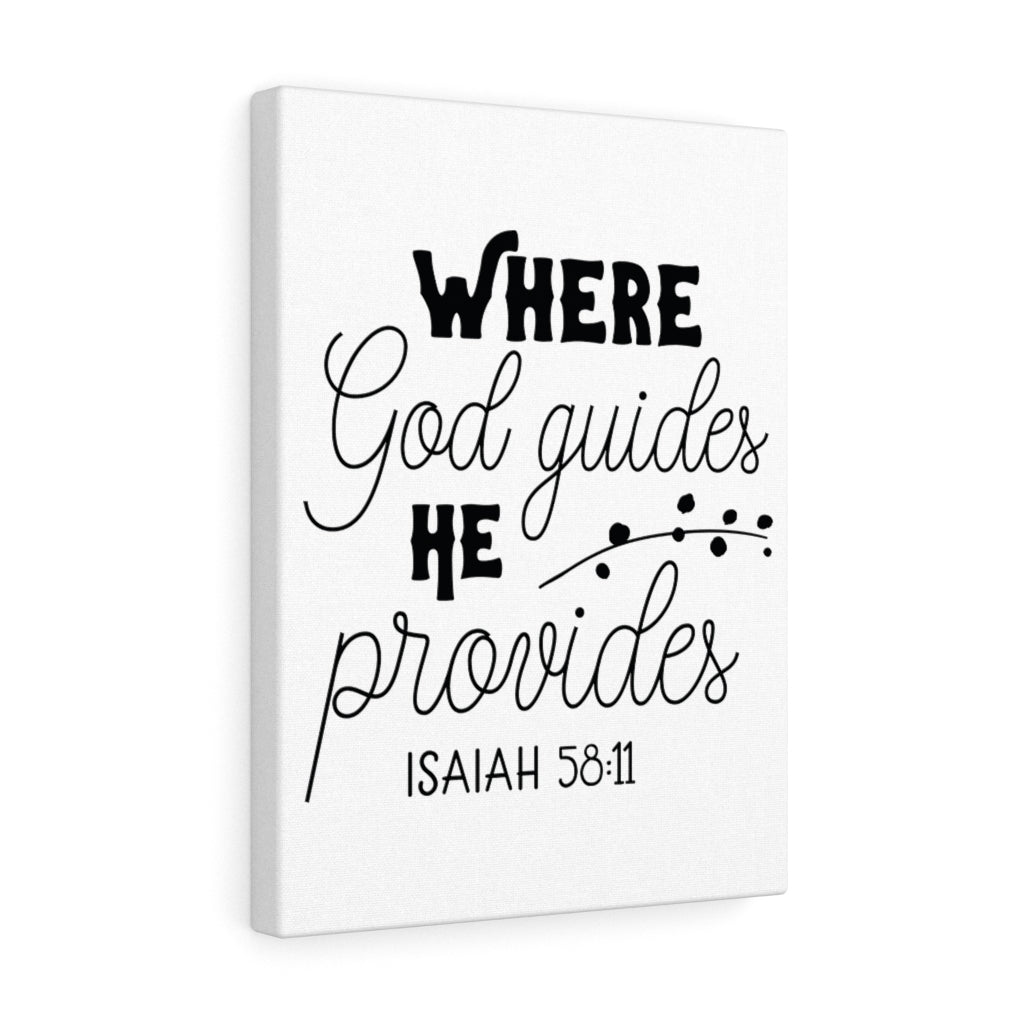 Scripture Walls Where God Guides Christian Wall Art Print Ready to Hang Unframed-Express Your Love Gifts