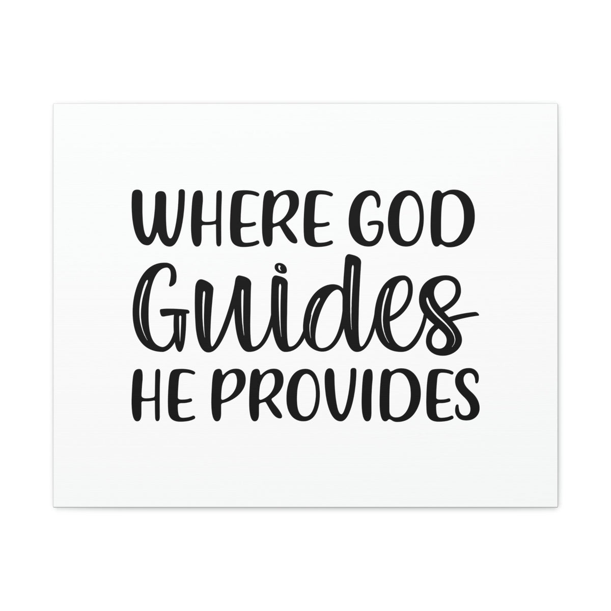 Scripture Walls Where God Guides, He Provides 1 Corinthians 10:13 Christian Wall Art Bible Verse Print Ready to Hang Unframed-Express Your Love Gifts