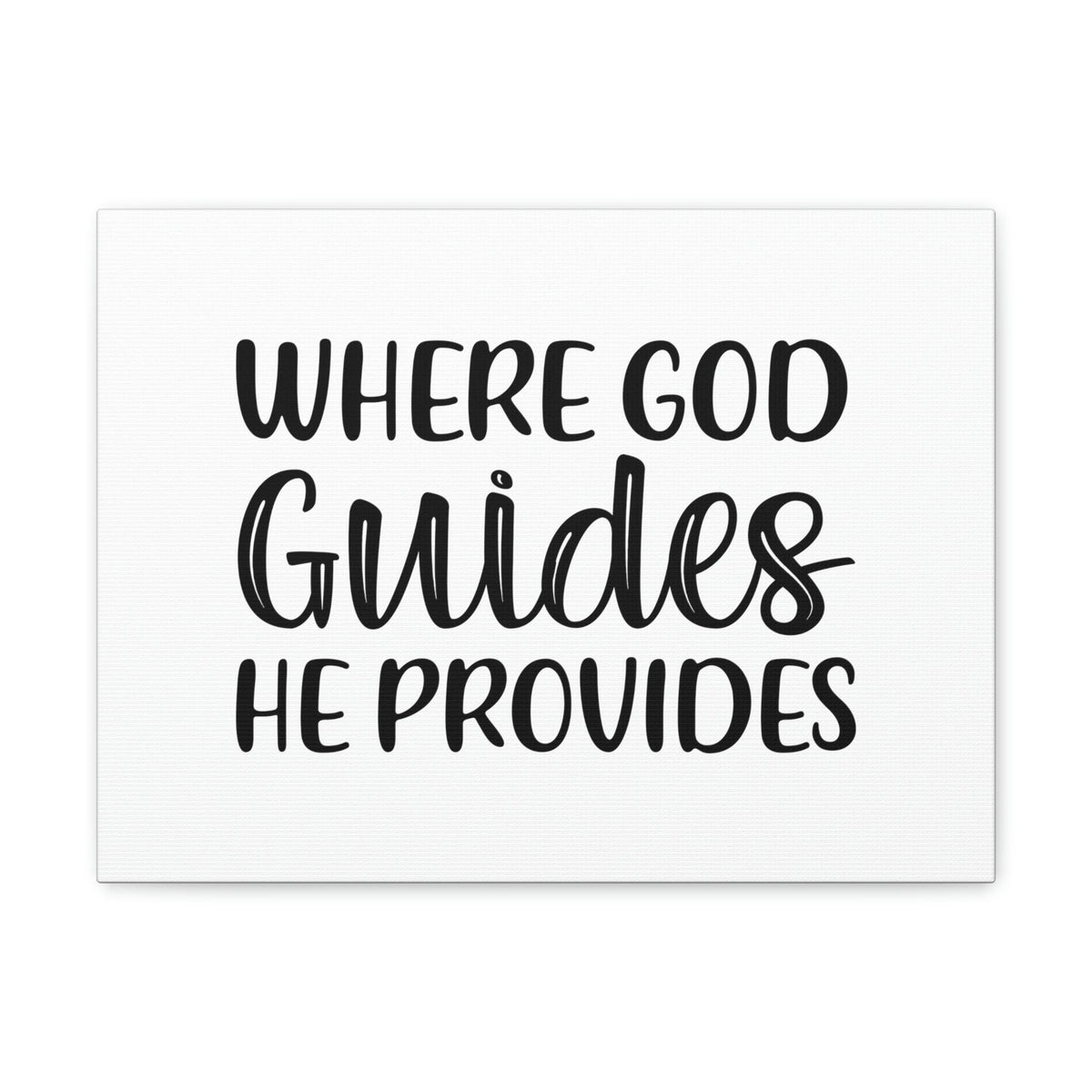 Scripture Walls Where God Guides, He Provides 1 Corinthians 10:13 Christian Wall Art Bible Verse Print Ready to Hang Unframed-Express Your Love Gifts