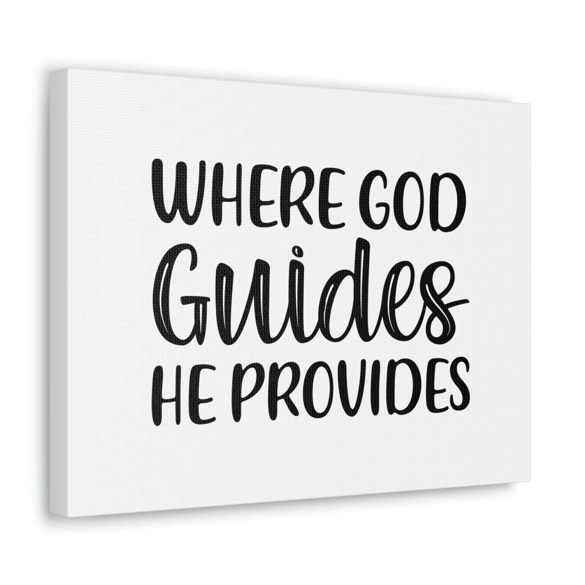 Scripture Walls Where God Guides, He Provides 1 Corinthians 10:13 Christian Wall Art Bible Verse Print Ready to Hang Unframed-Express Your Love Gifts