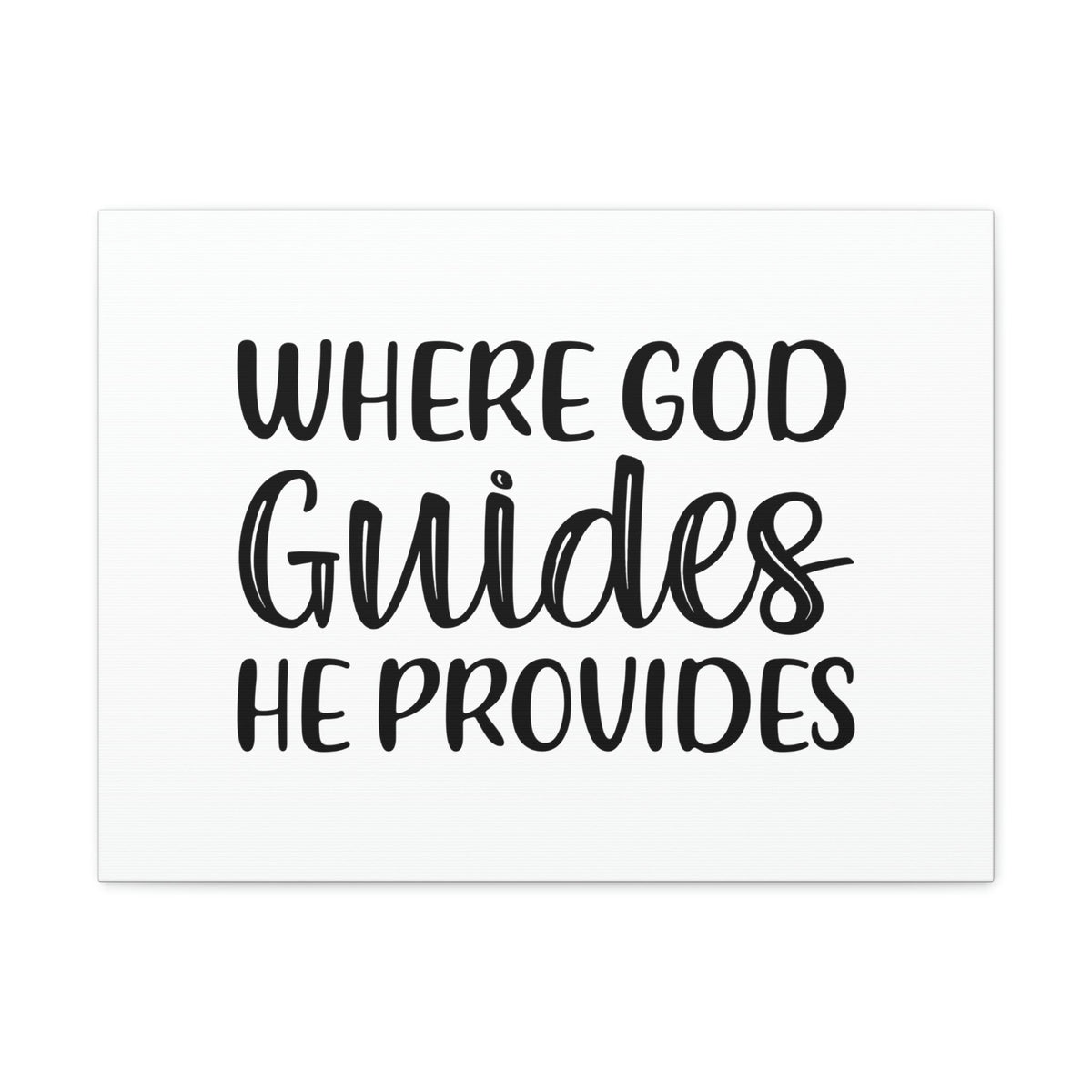 Scripture Walls Where God Guides, He Provides 1 Corinthians 10:13 Christian Wall Art Bible Verse Print Ready to Hang Unframed-Express Your Love Gifts