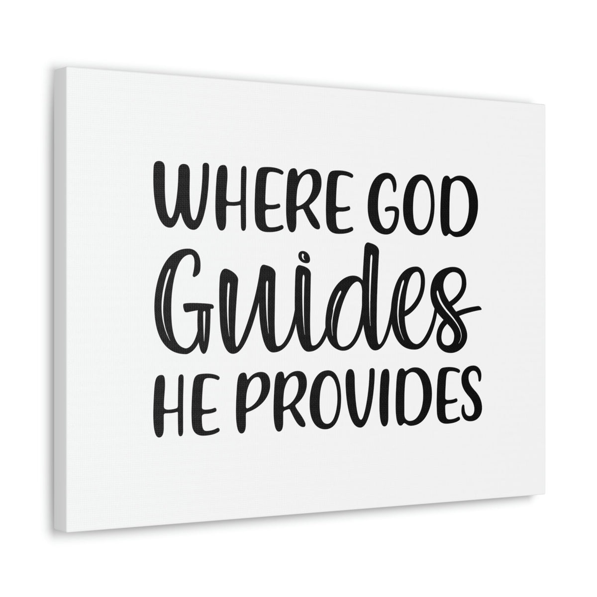 Scripture Walls Where God Guides, He Provides 1 Corinthians 10:13 Christian Wall Art Bible Verse Print Ready to Hang Unframed-Express Your Love Gifts