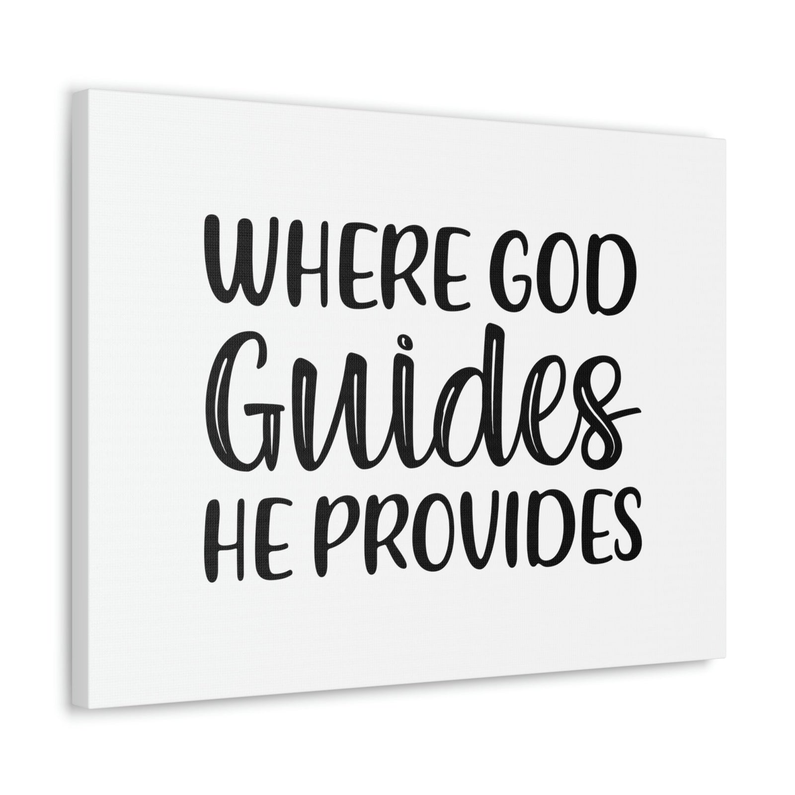 Scripture Walls Where God Guides, He Provides 1 Corinthians 10:13 Christian Wall Art Bible Verse Print Ready to Hang Unframed-Express Your Love Gifts